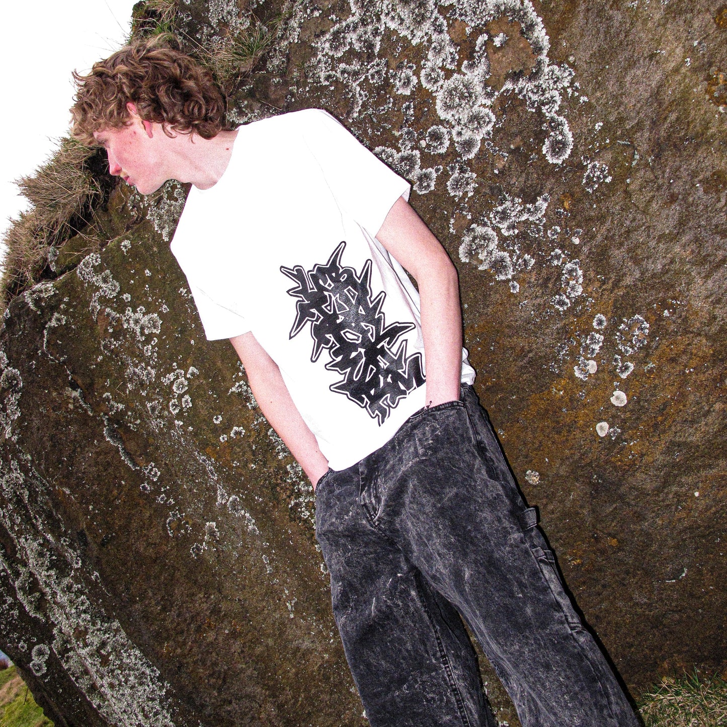 VERTIGO LOGO TEE WHITE/BLACK